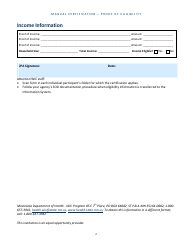 Manual Certification - Proof of Eligibility - Minnesota, Page 2