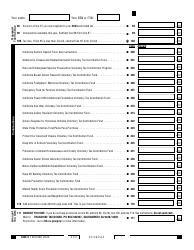 Form 540 California Resident Income Tax Return - California, Page 4