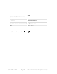 Form CC16:2.5 Address Information for Guardianships/Conservatorships - Nebraska, Page 3