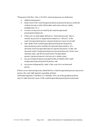 Form CC16:2.5 Address Information for Guardianships/Conservatorships - Nebraska, Page 4