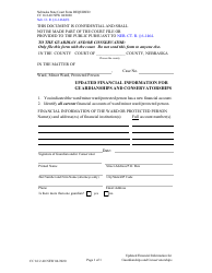 Document preview: Form CC16:2.40 Updated Financial Information for Guardianships and Conservatorships - Nebraska
