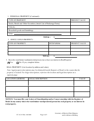 Form CC16:2.9 Inventory, Affidavit of Due Diligence, and Certificate of Mailing - Nebraska, Page 2