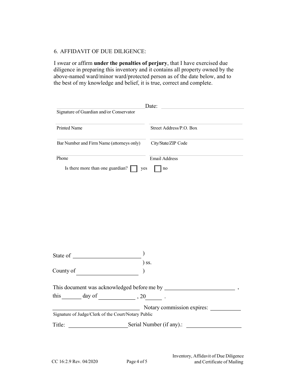 Form CC16:2.9 - Fill Out, Sign Online and Download Fillable PDF ...