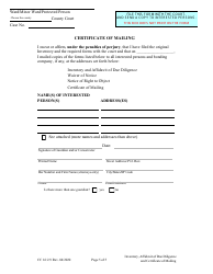 Form CC16:2.9 Inventory, Affidavit of Due Diligence, and Certificate of Mailing - Nebraska, Page 5