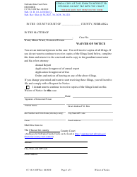 Form CC16:2.9 Inventory, Affidavit of Due Diligence, and Certificate of Mailing - Nebraska, Page 7