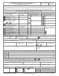 DD Form 2535 Request for Military Aerial Support