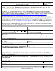 Document preview: DD Form 3067-8 Science, Mathematics, and Research for Transformation (Smart) Scholarship Recruitment Internship Request