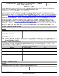 DD Form 3067-15 Science, Mathematics, and Research for Transformation (Smart) Scholarship Revised Degree Completion Plan