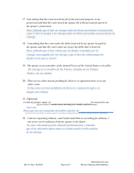 Form DC6:5 Instructions for Your Divorce Hearing (With Child(Ren)) - Nebraska (English/Spanish), Page 6