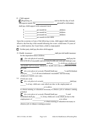 Form DC6:15.8 Order for Modification (Parenting Plan) - Nebraska, Page 3