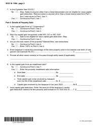 Form IA100A (41-155) Iowa Capital Gain Deduction - Cattle, Horses, or Breeding Livestock - Iowa, Page 2