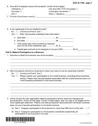 Form IA100C (41-157) Iowa Capital Gain Deduction - Real Property Used in a Non-farm Business - Iowa, Page 2