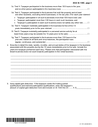 Form IA100C (41-157) Iowa Capital Gain Deduction - Real Property Used in a Non-farm Business - Iowa, Page 3