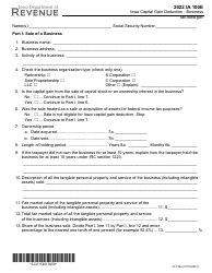 Form IA100E (41-159) Iowa Capital Gain Deduction - Business - Iowa