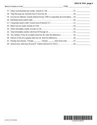 Form IA1041 (63-001) Iowa Fiduciary Return - Iowa, Page 4