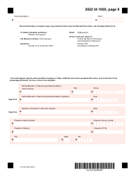 Form IA1065 (41-016) Iowa Partnership Return of Income - Iowa, Page 8