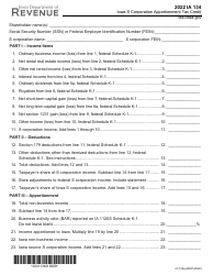 Form IA134 (41-134) S Corporation Apportionment Tax Credit - Iowa