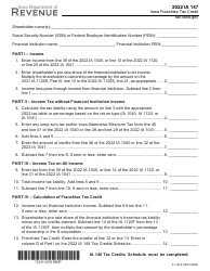 Document preview: Form IA147 (41-147) Iowa Franchise Tax Credit - Iowa, 2022