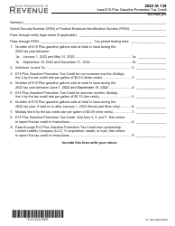 Form IA138 (41-152) Iowa E15 Plus Gasoline Promotion Tax Credit - Iowa