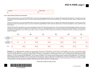 Form IA4562A (41-105) Depreciation Adjustment Schedule - Iowa, Page 4