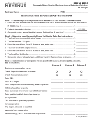 Document preview: Form IA8995C (41-166) Composite Return Qualified Business Income Deduction Worksheet - Iowa, 2022