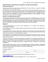 Form IA W-2 1099 (44-047) E-File Vendor Registration Form - Iowa, Page 2