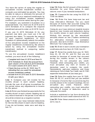 Form IA2210 (45-011) Schedule AI Annualized Income Installment Method - Iowa, Page 2