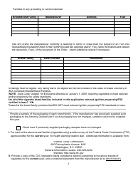 Non-participating Manufacturer Certification Form - Iowa, Page 4