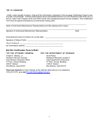 Non-participating Manufacturer Certification Form - Iowa, Page 7