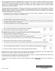 Form 70-015 Annual Application for Iowa Cigarette Permit, Tobacco Tax License, or Delivery Seller Permit - Iowa, Page 2