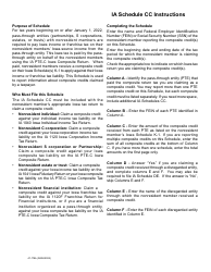 Form 41-178 Schedule CC Iowa Composite Credits Schedule - Iowa, Page 2