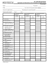 Form IA1139-CAP (42-028) Application for Refund Due to the Carryback of Capital Losses - Iowa