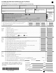 Document preview: Form IA1040X (41-122) Amended Iowa Individual Income Tax Return - Iowa