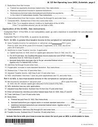 Form IA123 (41-123) Iowa Net Operating Loss (Nol) Schedule - Iowa, Page 2