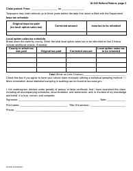 Form IA843 (22-009) Refund Return - Sales, Use, Excise, and Local Option Tax - Iowa, Page 2