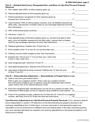 Form IA8824 (45-017) Like-Kind Exchange of Personal Property Worksheet - Iowa, Page 2