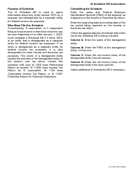 Form 41-179 Schedule DE Iowa Disregarded Entity Schedule - Iowa, Page 2