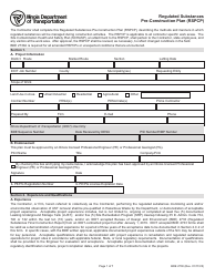 Form BDE2730 Regulated Substances Pre-construction Plan (Rspcp) - Illinois