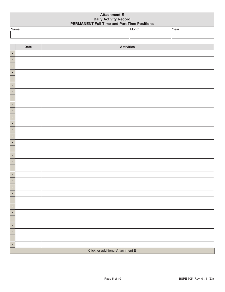 Form BSPE705 Cycle Rider Safety Claim for Reimbursement - Illinois, Page 5