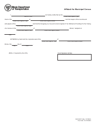 Document preview: Form BLR04311 Affidavit for Municipal Census - Illinois