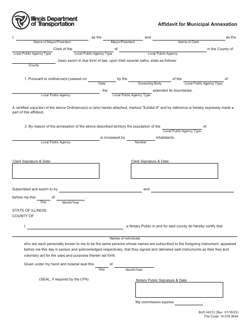 Form BLR04312  Printable Pdf