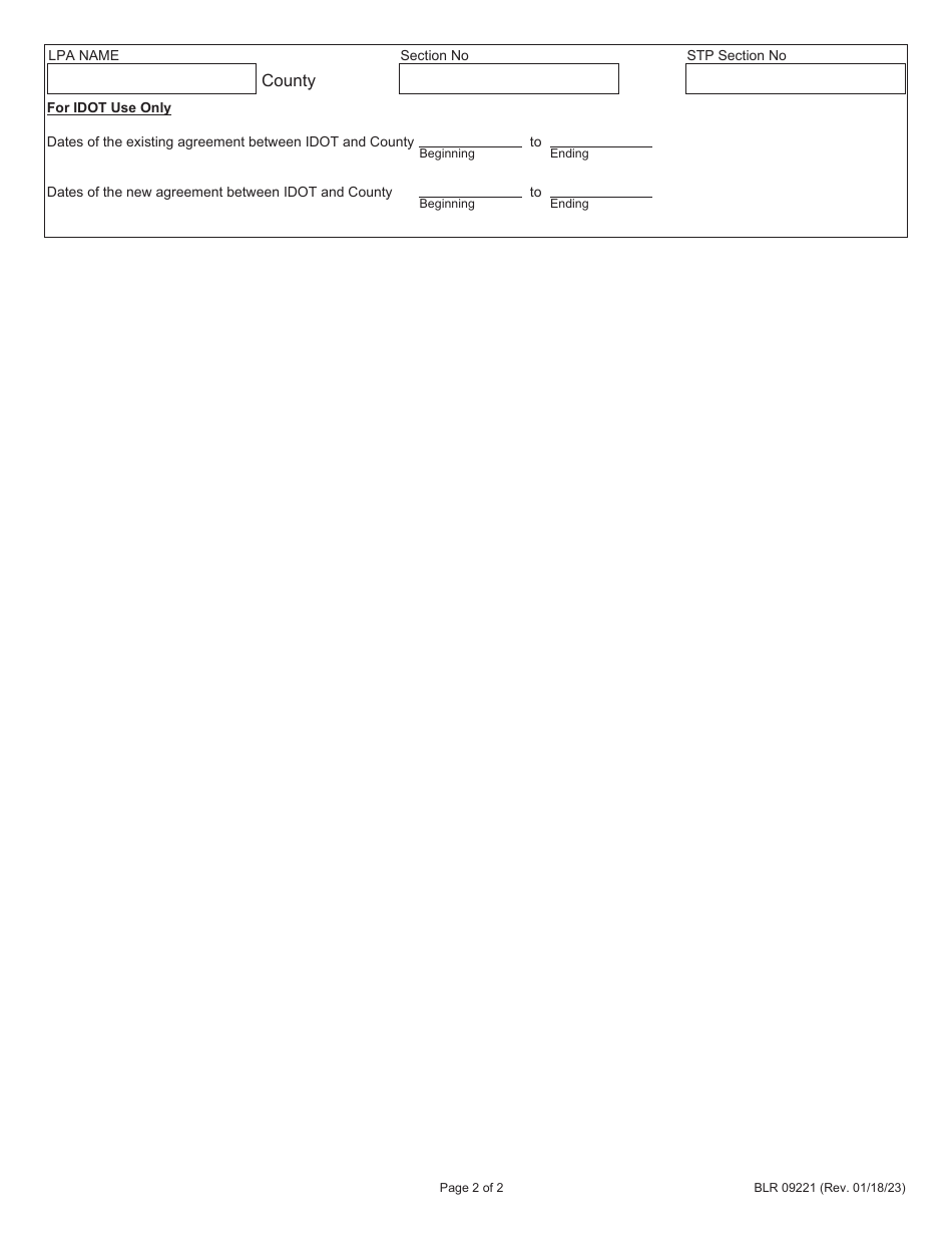 Form BLR09221 Resolution Appropriating Funds for the Payment of the County Engineers Salary - Illinois, Page 2