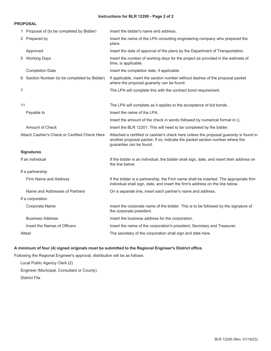 Form BLR12200 Local Public Agency Formal Contract Proposal - Illinois, Page 8