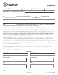 Form BLR12321 Contract Bond - Illinois