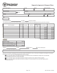 Form BLR13210 Request for Approval of Change of Plans - Illinois