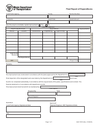 Form BLR13510 Final Report of Expenditures - Illinois