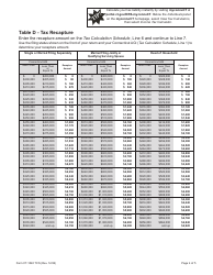 Form CT-1040 TCS Tax Calculation Schedule - Connecticut, Page 4