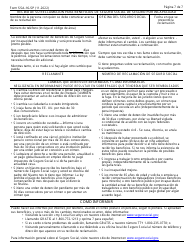 Formulario SSA-16-SP Solicitud Para Beneficios De Seguro Por Incapacidad (Spanish), Page 7