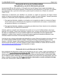 Formulario SSA-7004-SP Solicitud Para Un Estado De Cuenta Del Seguro Social (Spanish), Page 3
