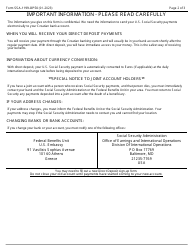 Form SSA-1199-OP50 Direct Deposit Sign-Up Form (Croatia), Page 2